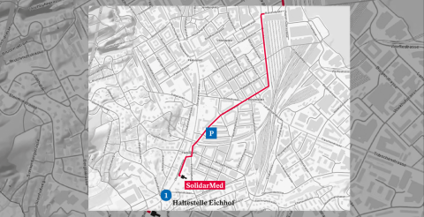 Anreise Lageplan Geschäftsstelle SolidarMed Anreise Lageplan Geschäftsstelle SolidarMed