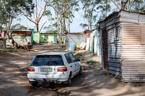 Informelle Siedlung in der Umgebung von East London, Südafrika Informelle Siedlung in der Umgebung von East London, Südafrika
