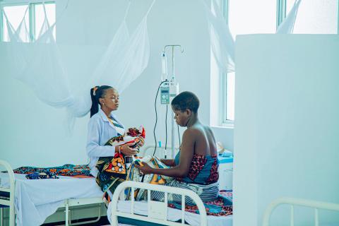 medizinischen Geräte in der Neugeborenenstation des Kibaoni-Gesundheitszentrum