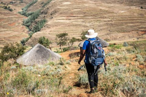 The community health worker on her way to her patients