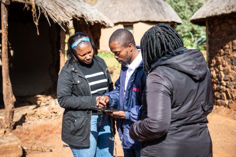 The community health worker consults with the coordinator and the mentor of the project