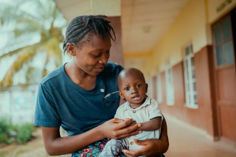 Adama Conteh mit Sohn Amadu
