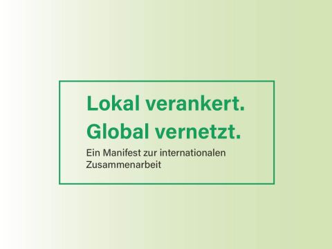 Manifest zur internationalen Zusammenarbeit