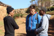 Forscher Felix Gerber in Lesotho