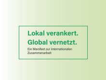 Manifest zur internationalen Zusammenarbeit